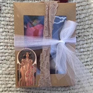 Prewrapped Vintage Handpicked and Handmade Christmas Ornament Gift Box Full